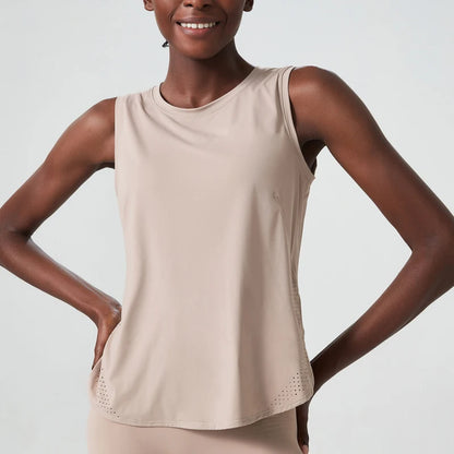 Sleeveless Quick-Dry Yoga Loose Tank top