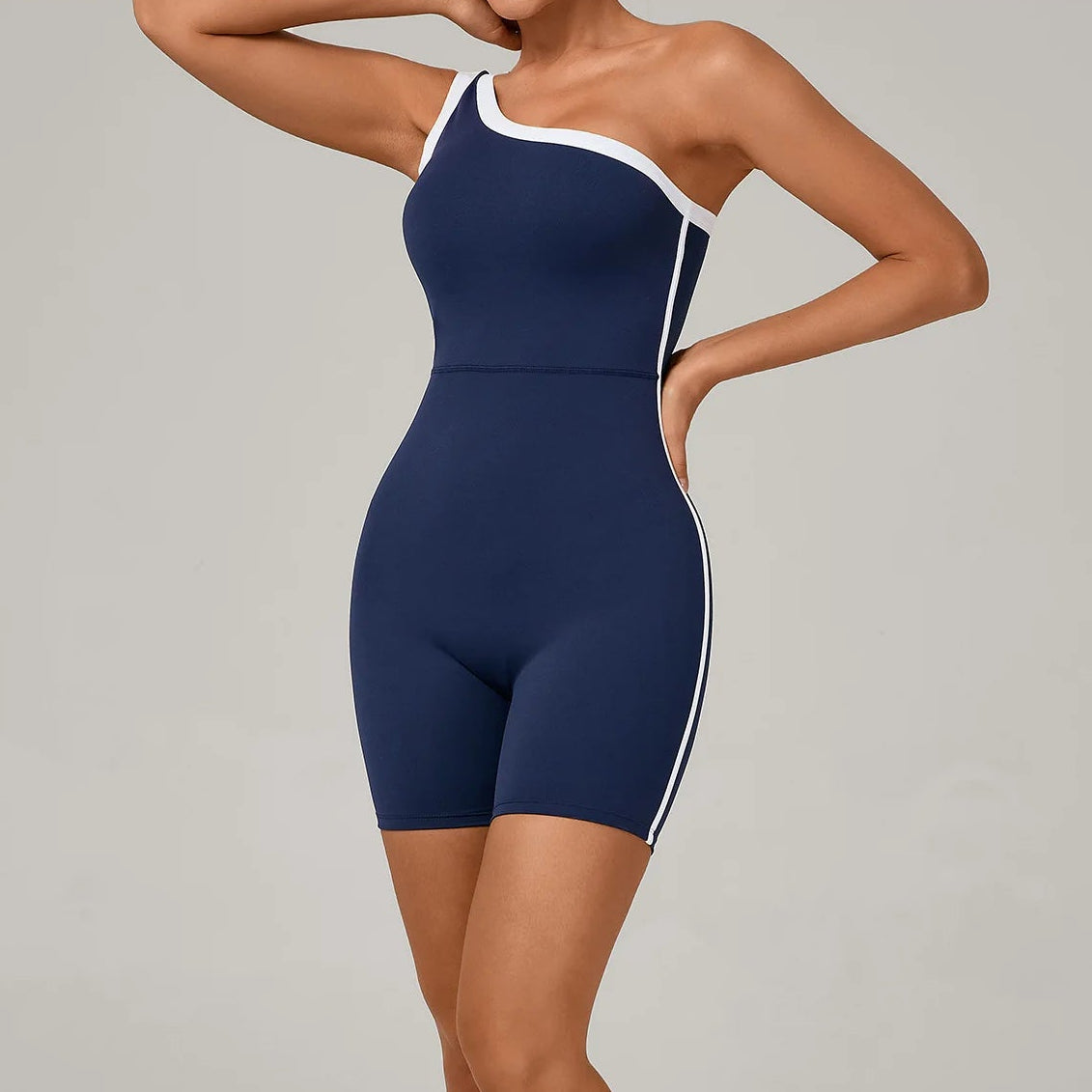 MonoFlex One-Shoulder Tennis Jumpsuit