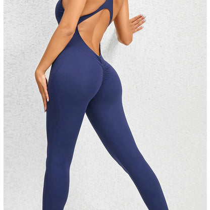 Women’s Zipper Padded Yoga Romper