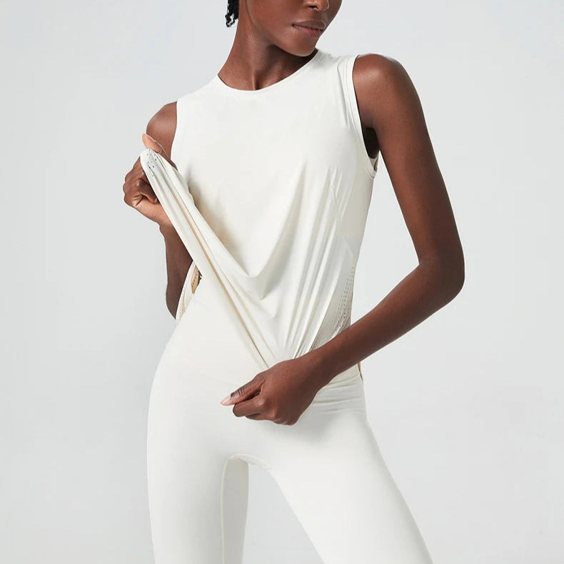Sleeveless Quick-Dry Yoga Loose Tank top