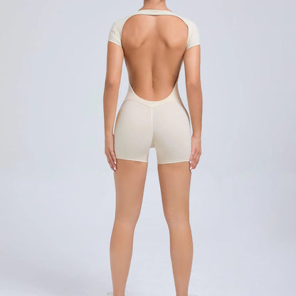Open Back Yoga Jumpsuit – Hip-Lifting Fit