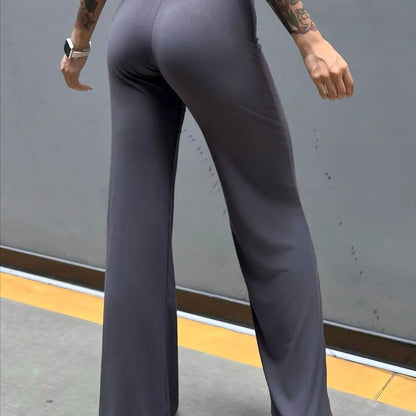 High-waisted booty-enhancing yoga pants