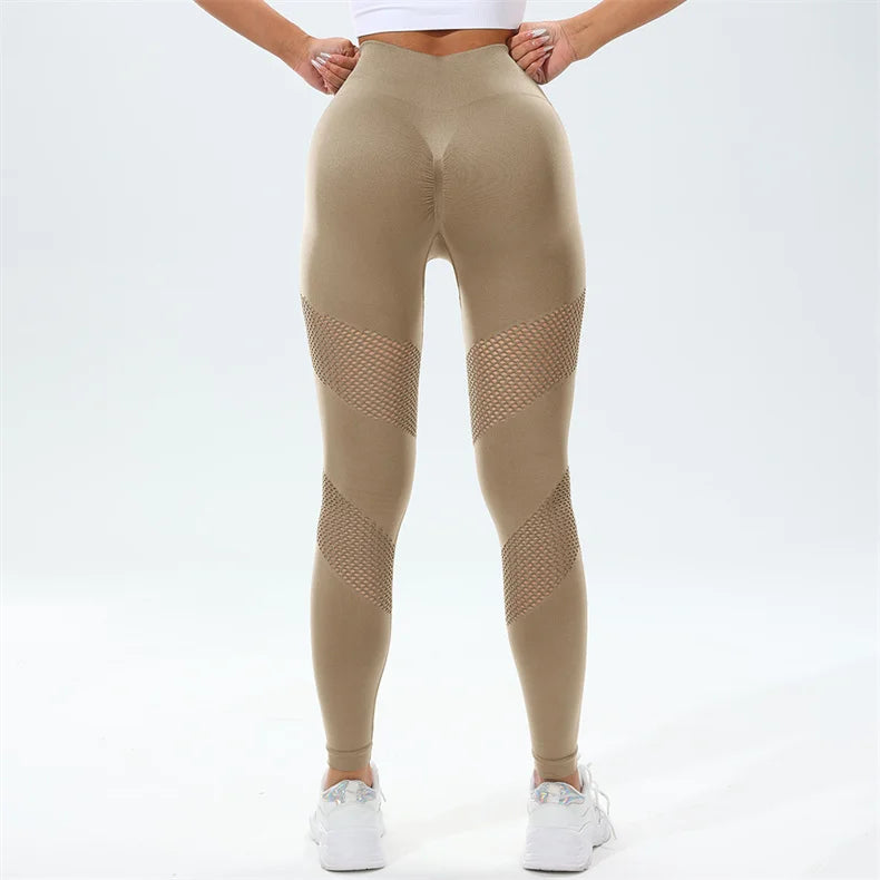 Seamless Hollow Yoga Leggings