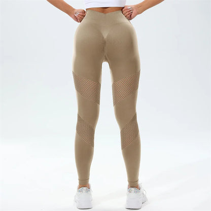 Seamless Hollow Yoga Leggings