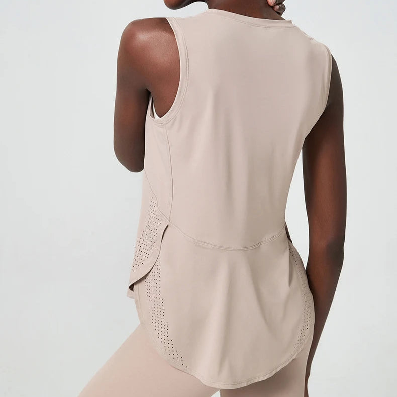 Sleeveless Quick-Dry Yoga Loose Tank top