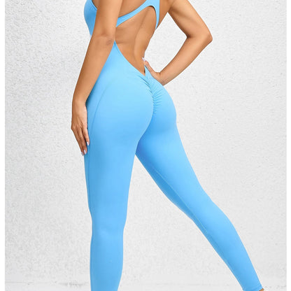 Women’s Zipper Padded Yoga Romper