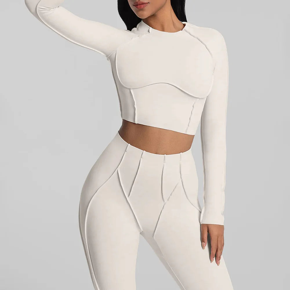 Chic Ruched Yoga Top with Breathable Quick-Dry Fabric