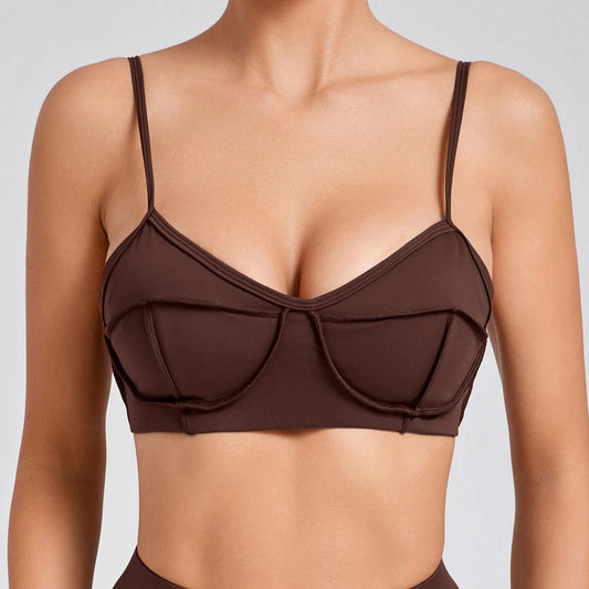 Figure-Flattering Sports Bra for Yoga & Workouts
