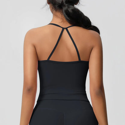 Women’s Slim Fit Nude Yoga Sports Top