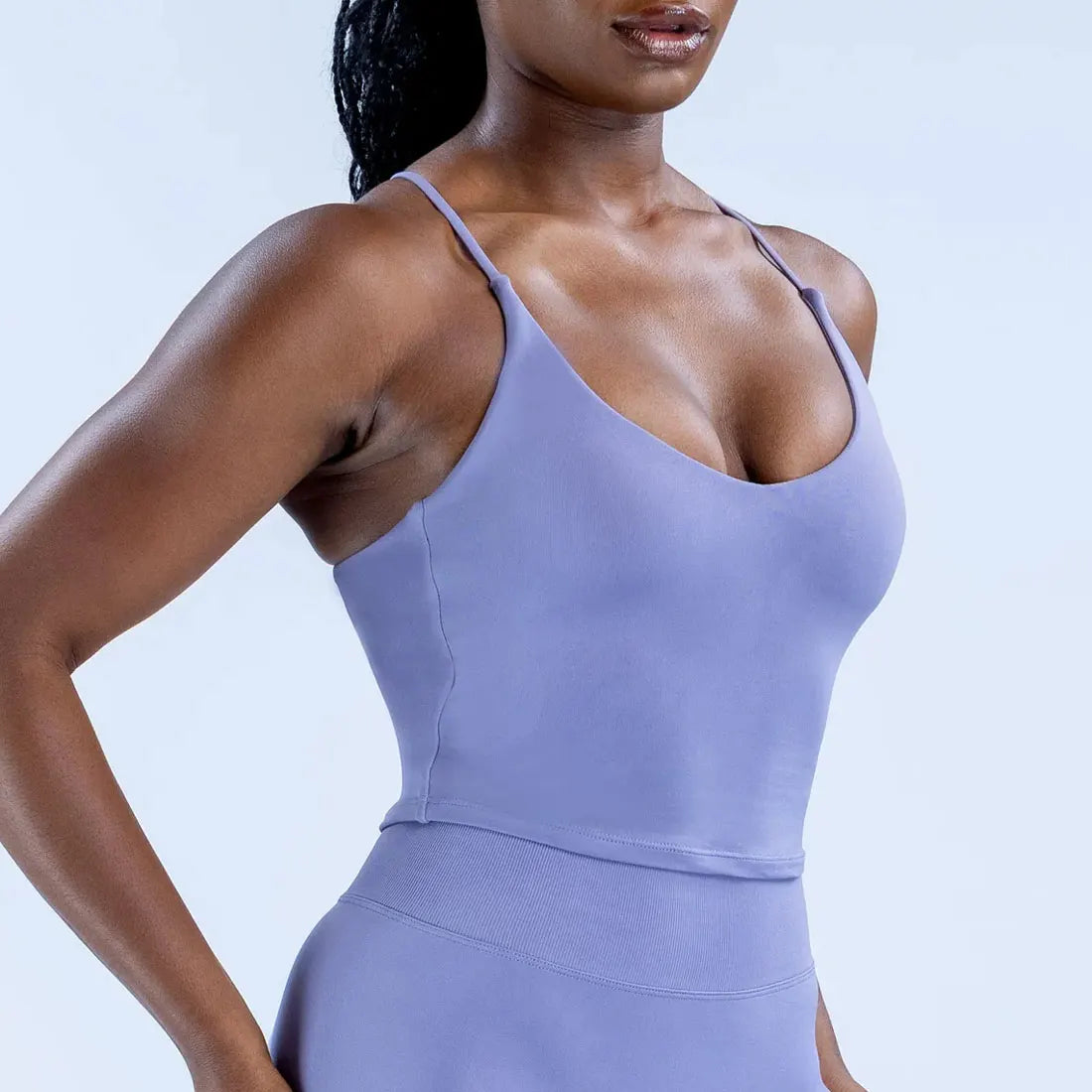 Strappy Back Cross Sports Bra