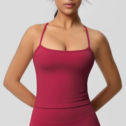 Women’s Slim Fit Nude Yoga Sports Top