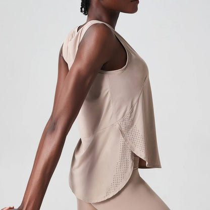 Sleeveless Quick-Dry Yoga Loose Tank top