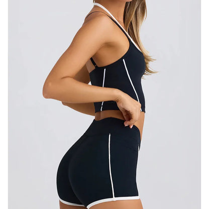 ChicFlex Set – Suspender Bra Top & Contour Shorts