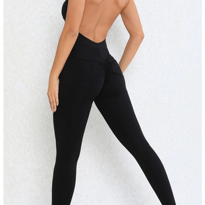 Backless Jumpsuit – Sporty One-Piece Overalls