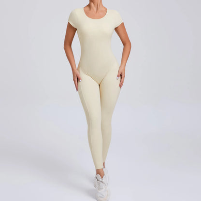 FlowSculpt Bodysuit – Yoga, Fitness & Cycling Ready