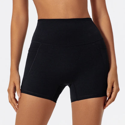 Pocket High-Waist Athletic Shorts
