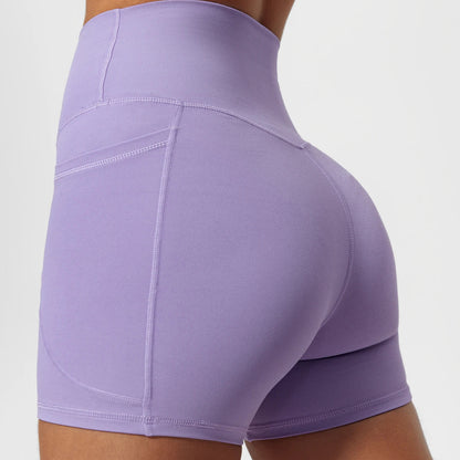 Pocket High-Waist Athletic Shorts