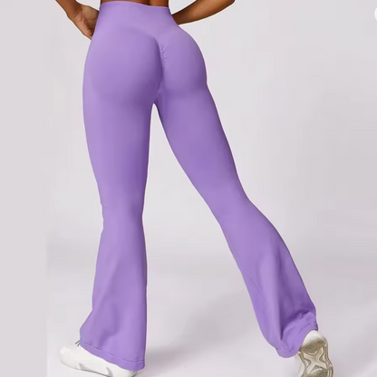 High-Waist Seamless Flare Yoga Pants