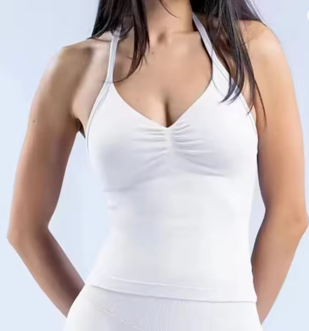 Longline Strappy Gym Top