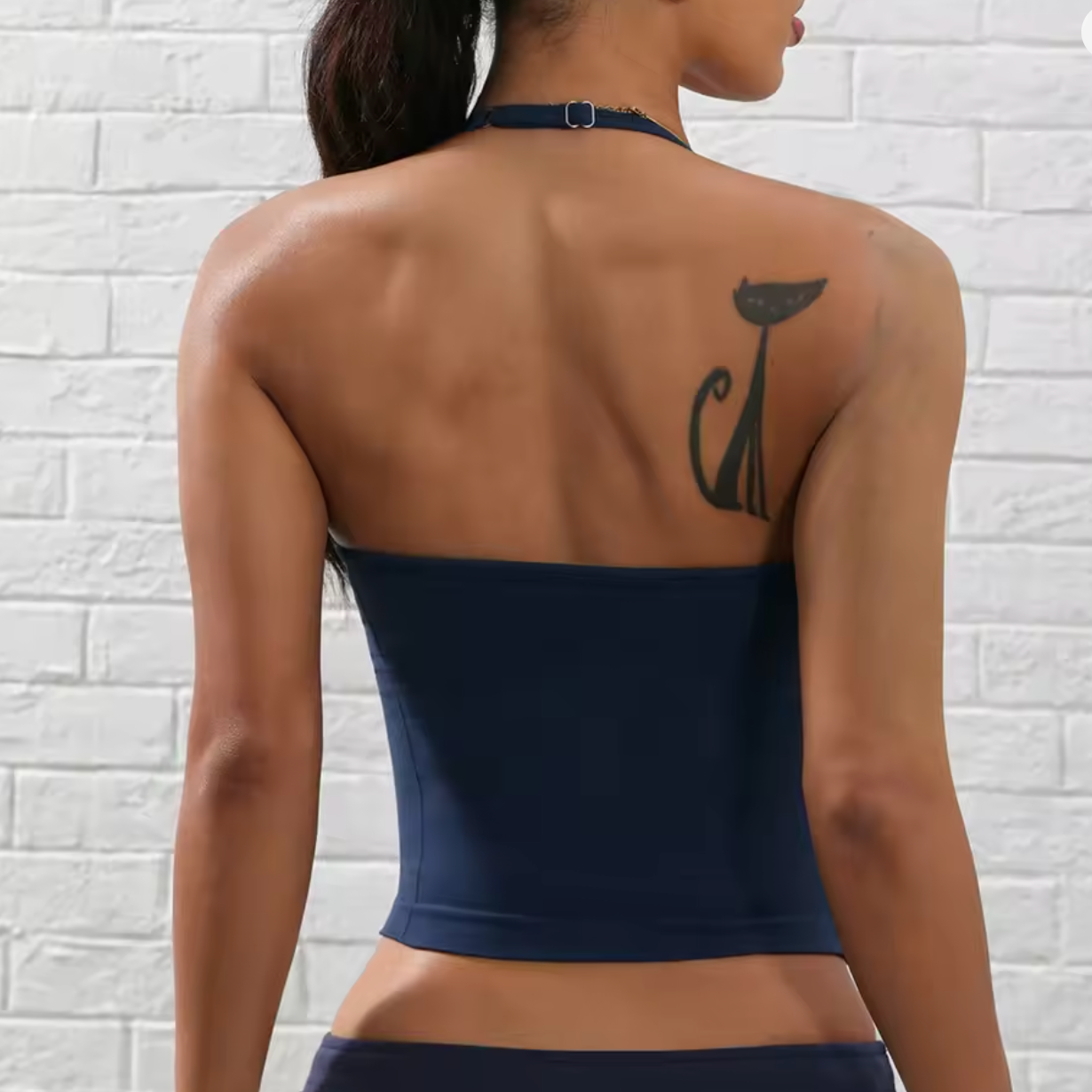 Longline Strappy Gym Top