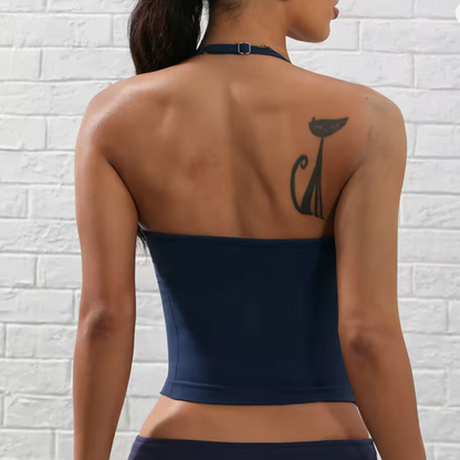 Longline Strappy Gym Top