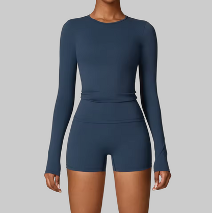 Long Sleeve Dry-Fit Workout Set