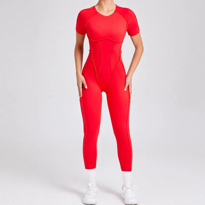 LunaFit Backless Yoga Jumpsuit