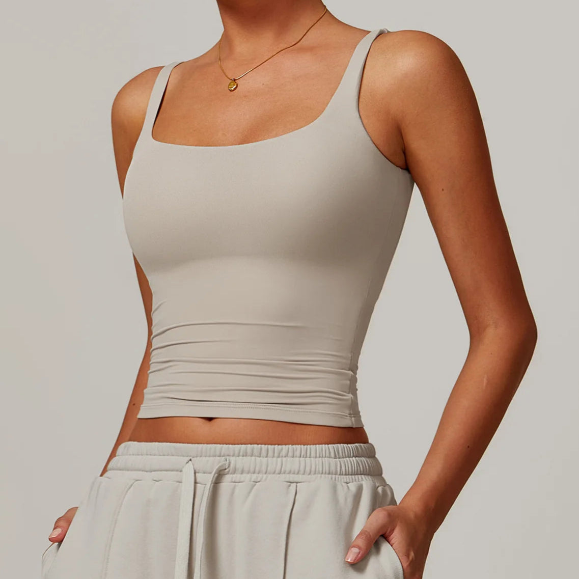 Crop Top Quick-Dry Fitness Shirt