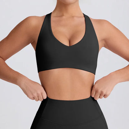 Seamless Leggings & Strappy Sports Bra Set