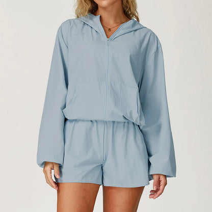 Outdoor UV-Resistant Quick-Dry Hooded Jacket