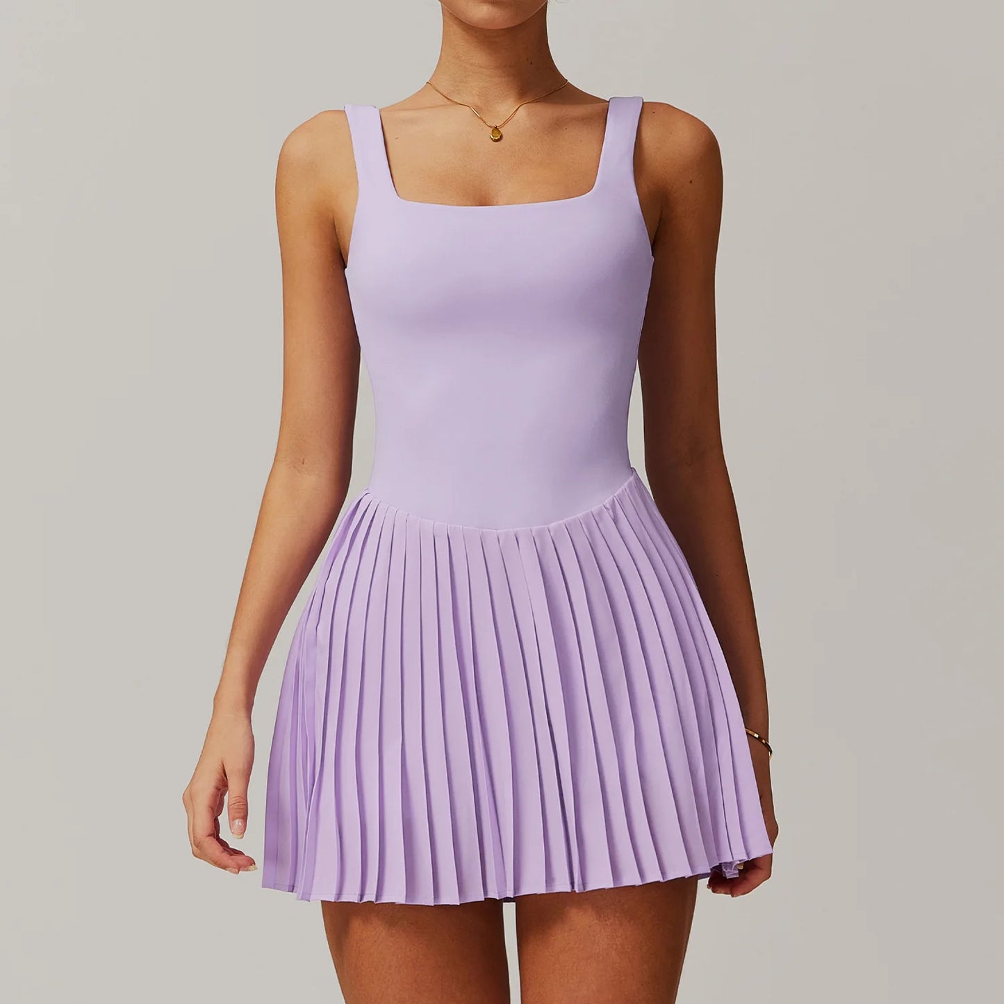 Two-Piece Pleated Tennis Dress