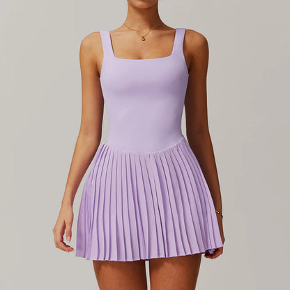 Two-Piece Pleated Tennis Dress