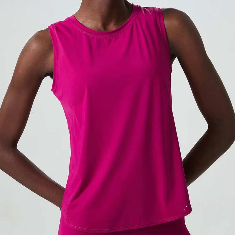 Sleeveless Quick-Dry Yoga Loose Tank top