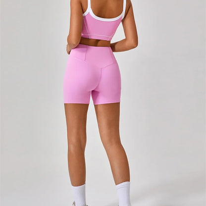 Fitness Yoga Top & Shorts Set