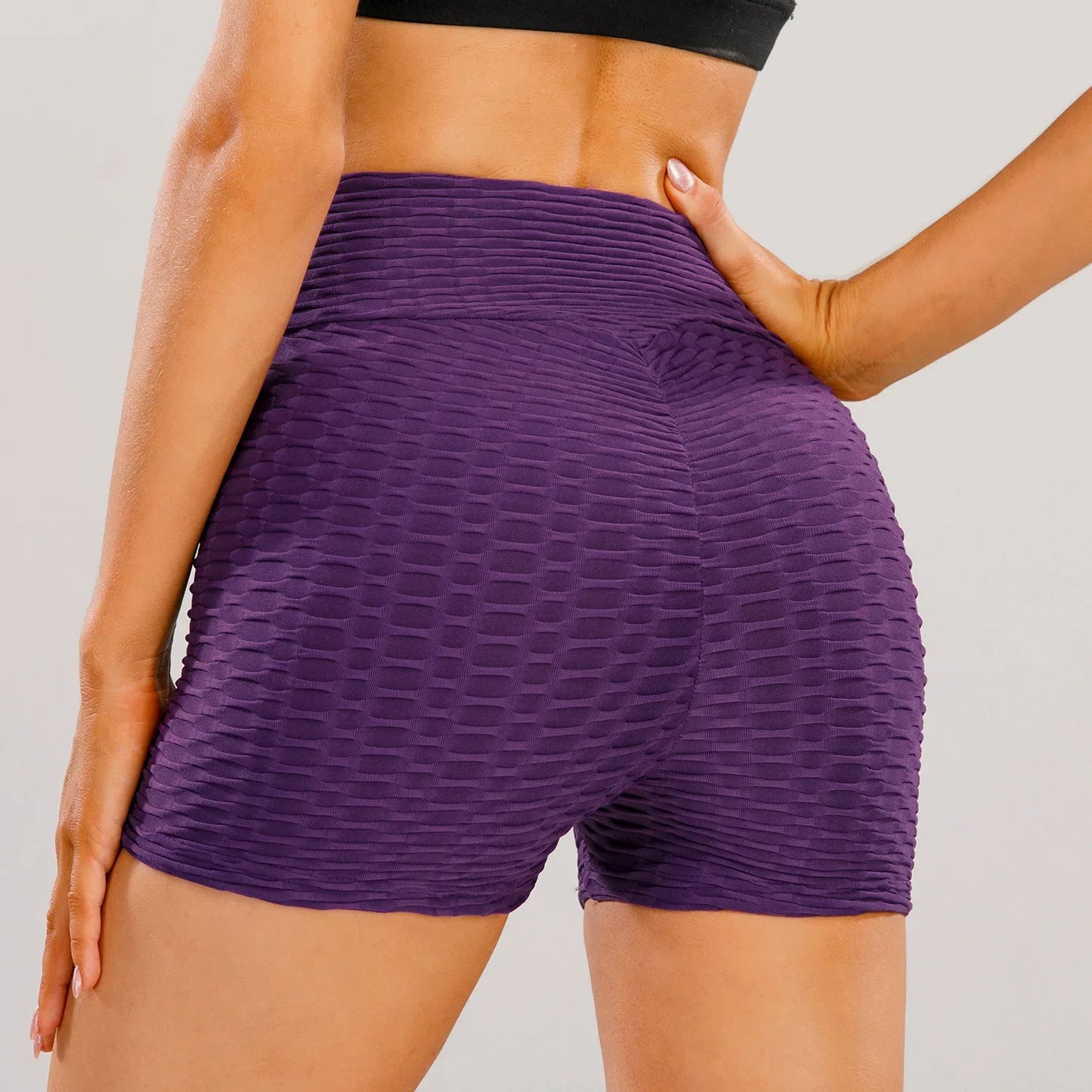 Textured Seamless Outdoor Workout Shorts