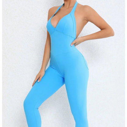 Backless Jumpsuit – Sporty One-Piece Overalls