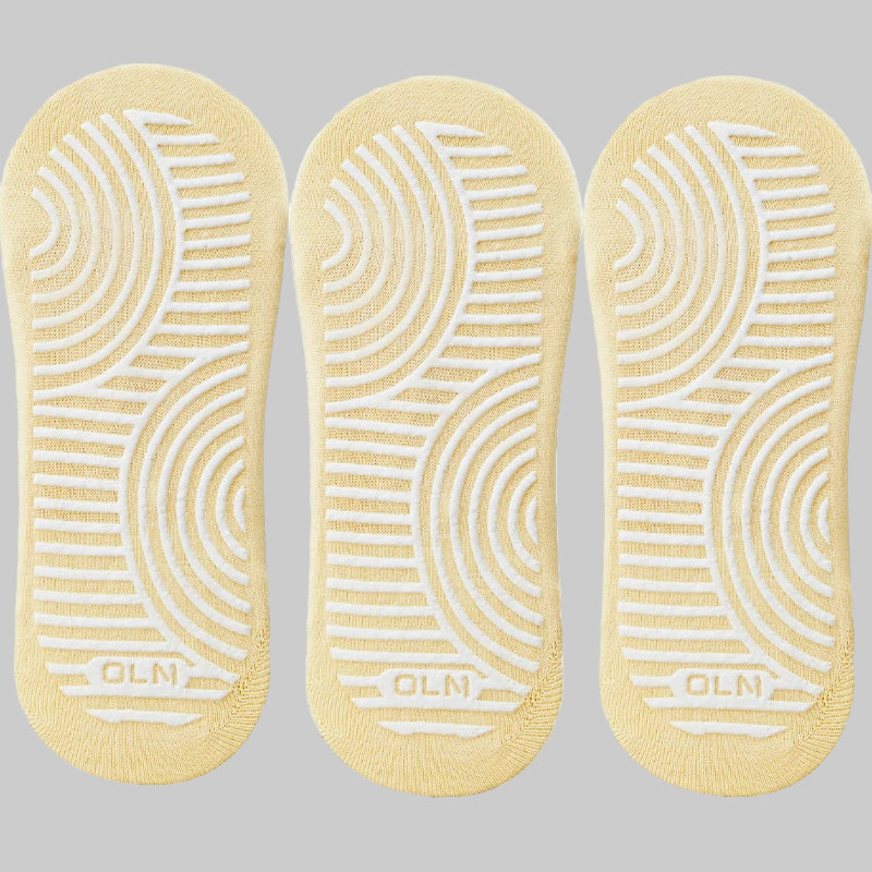 ZenStep Cotton Anti-Slip Yoga Socks (3 Pairs)