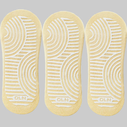ZenStep Cotton Anti-Slip Yoga Socks (3 Pairs)