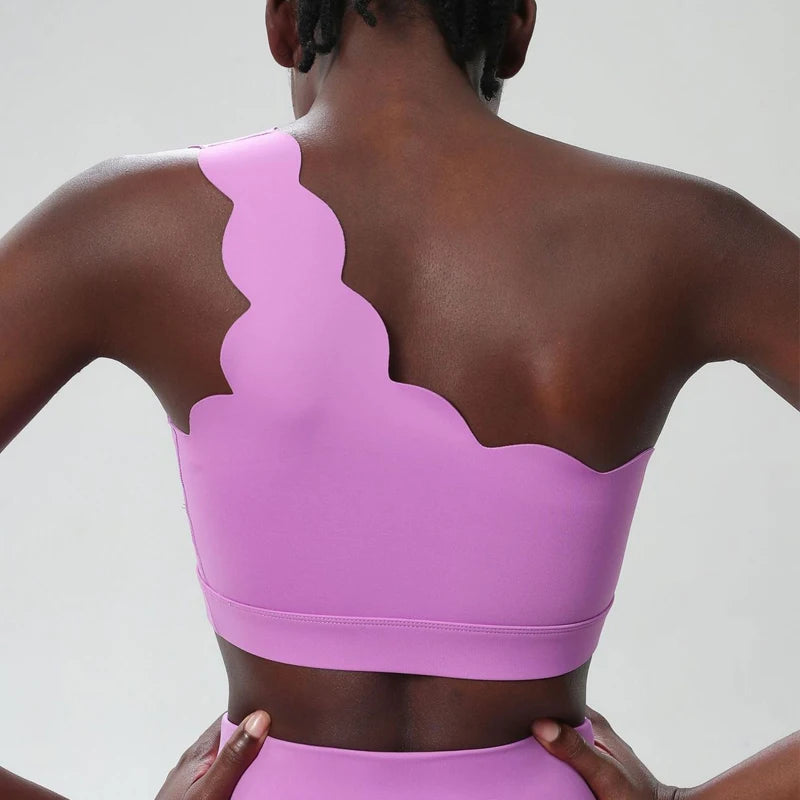 Sexy Single Strap Yoga Bra