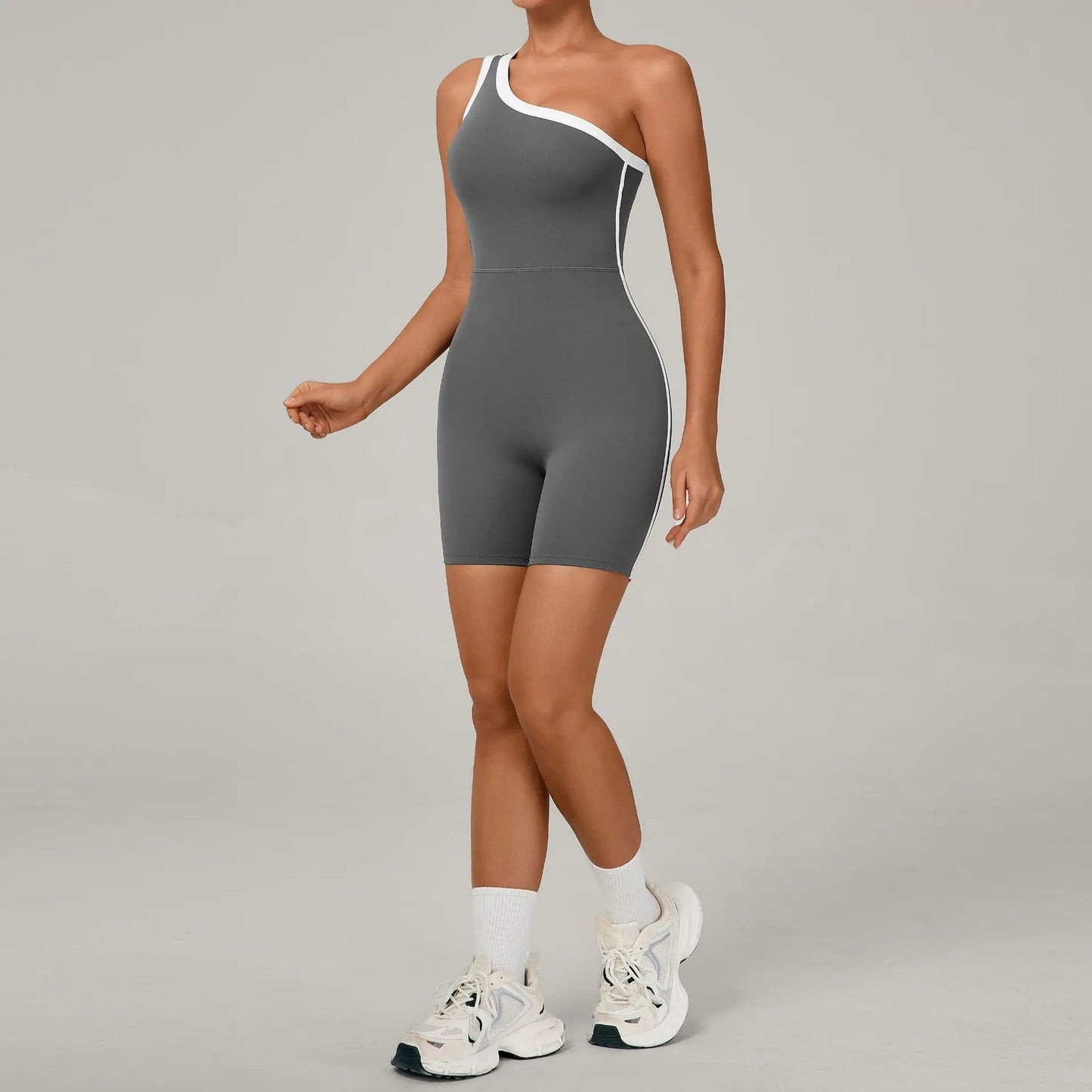 MonoFlex One-Shoulder Tennis Jumpsuit