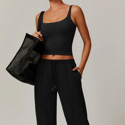 Crop Top Quick-Dry Fitness Shirt