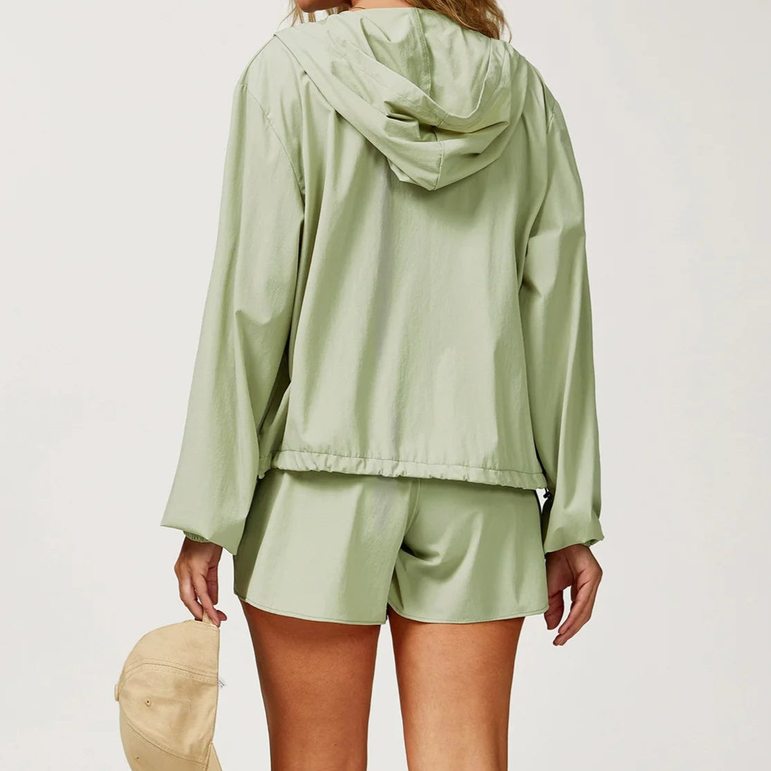 Outdoor UV-Resistant Quick-Dry Hooded Jacket