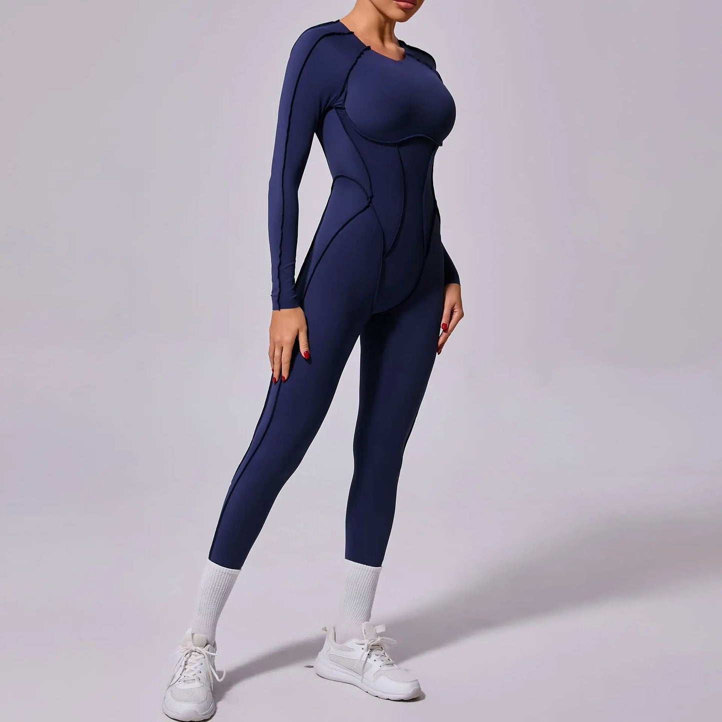 LunaFit Backless Yoga Jumpsuit