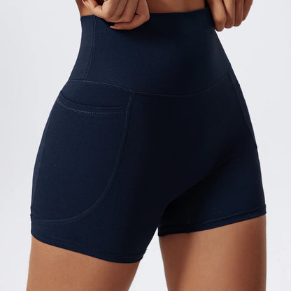 Pocket High-Waist Athletic Shorts