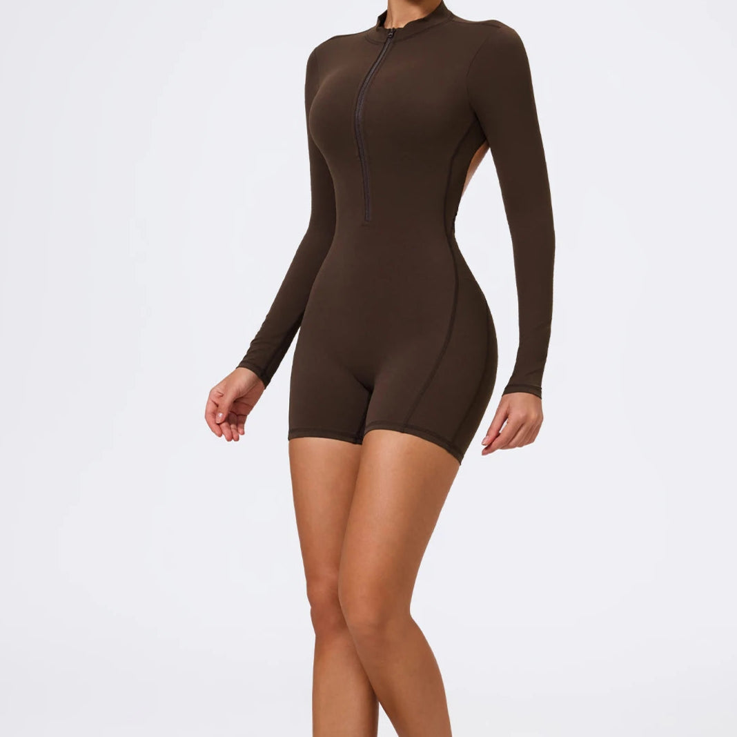 Backless One-Piece Plates Jumpsuit