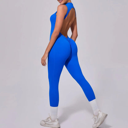 Sexy Backless Sleeveless Yoga Jumpsuit