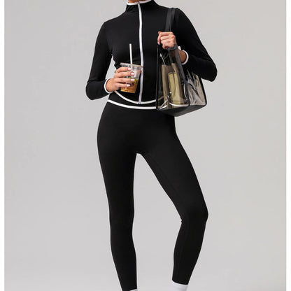 3 Piece Yoga Training Leggings and Coat