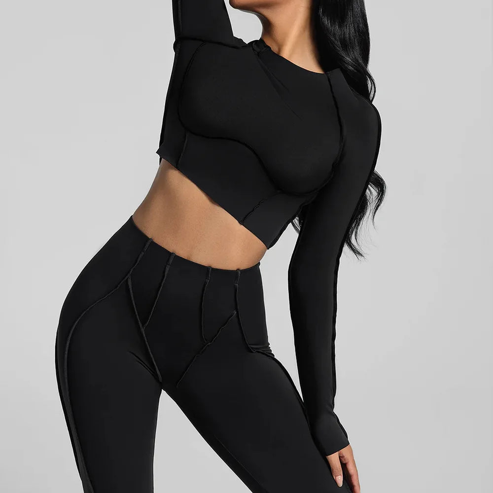 Chic Ruched Yoga Top with Breathable Quick-Dry Fabric