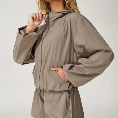 Outdoor UV-Resistant Quick-Dry Hooded Jacket