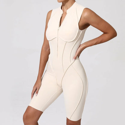Jumpsuit Hollow Zipper Yoga Suit